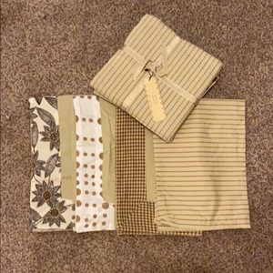 Set of 8 Cotton Napkins Pier One Imports Khaki